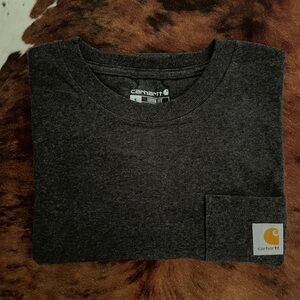 Carhartt dark grey Loose fit short sleeve pocket tee